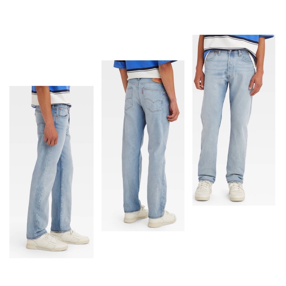 NWT! Levi’s 501 original stretch 5 pocket button fly straight jeans 36x34
